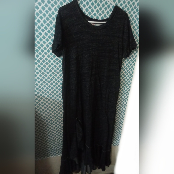 Free people beach Havana Tee May Dress Linen nautical coastal lagenlook boho - Picture 3 of 12